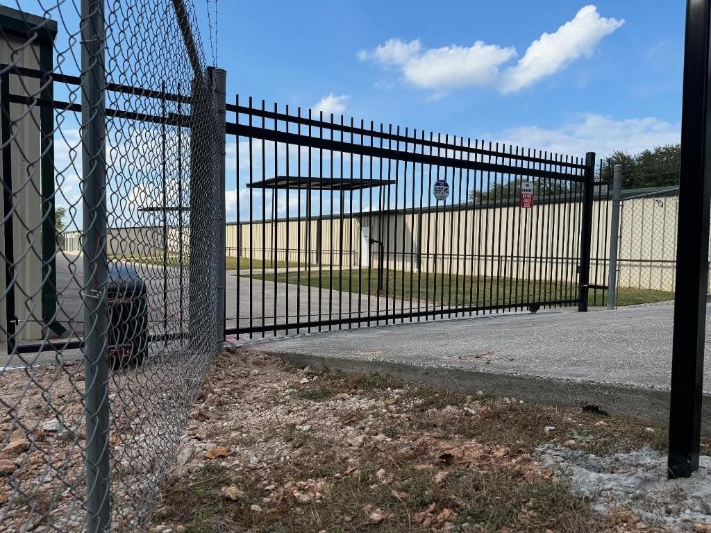 Heavy-duty commercial sliding gate installed by Access Pro Gate Company