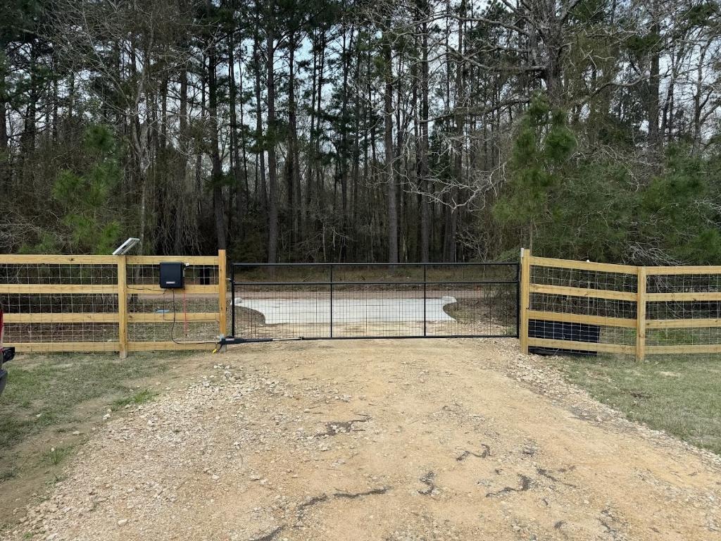 Residential gate installation by Access Pro Gate Company